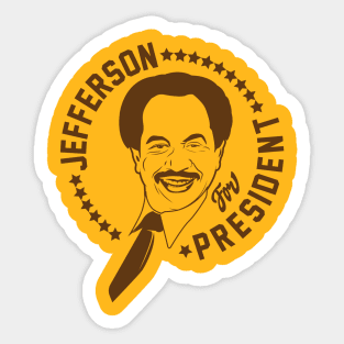 Jefferson for President Sticker